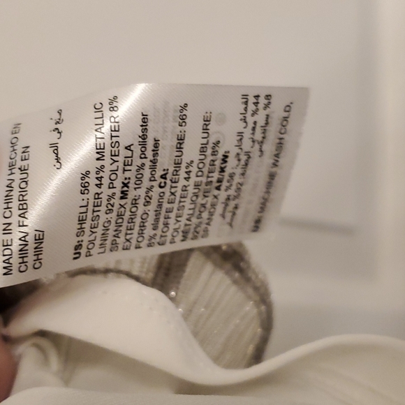 NWT Silver Flounce Halter from WHBM - Picture 8 of 9